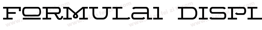 Formula1 Display-Wide字体转换